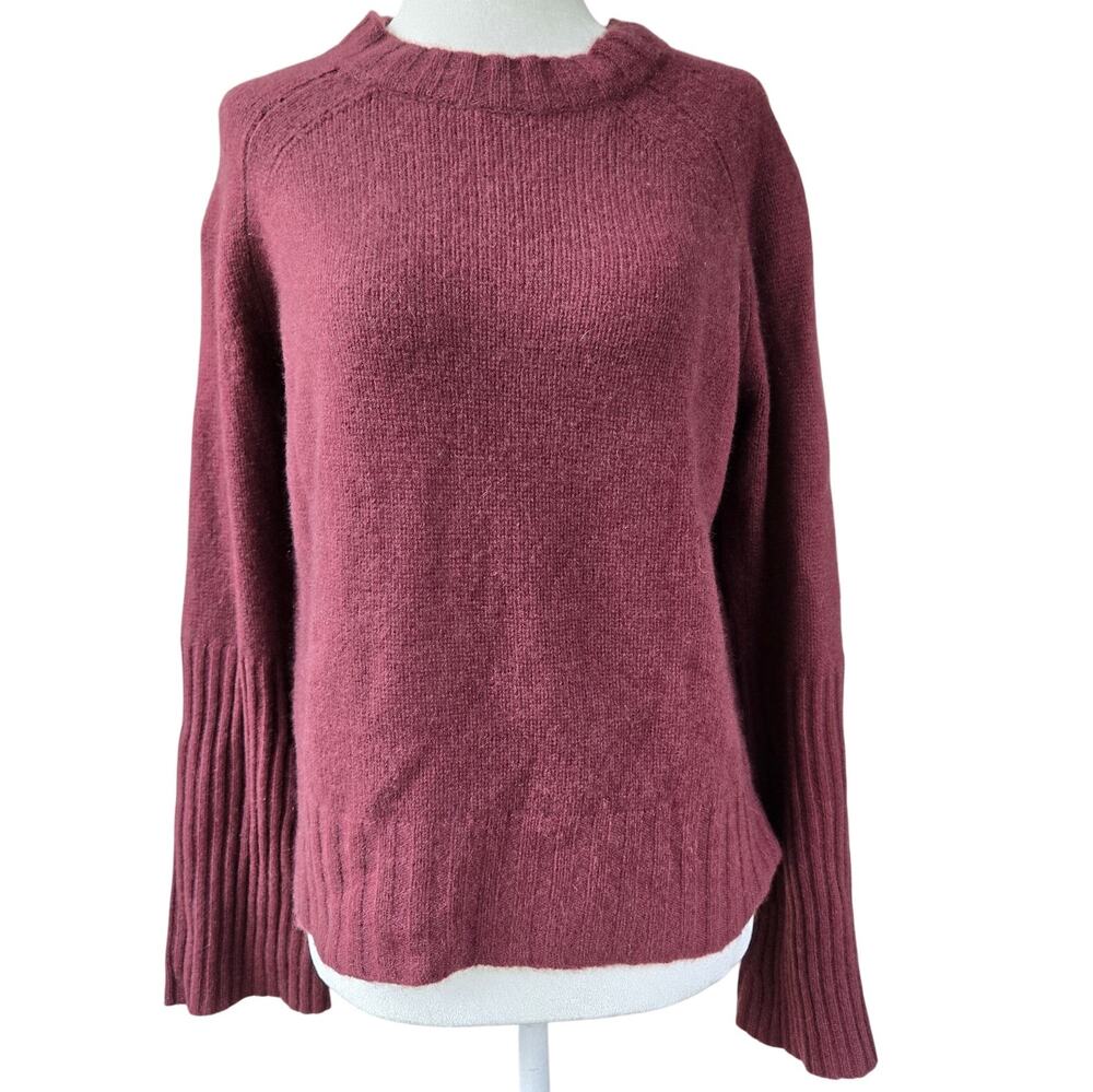 360 Cashmere NEW Maikee Sweater Burgundy Maroon Crewneck Womens Size XS NWT